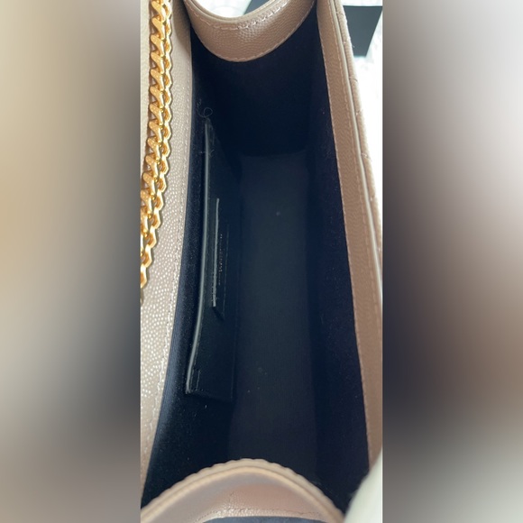 Saint Laurent YSL Small Envelope Quilted Matelassé Chain Leather Shoulder Bag - Picture 6 of 16